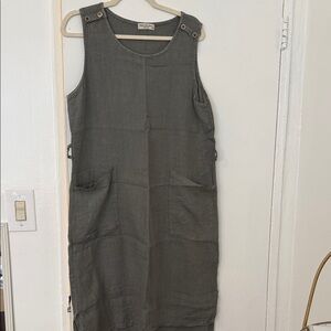Gray Sleeveless Dress- lost belt